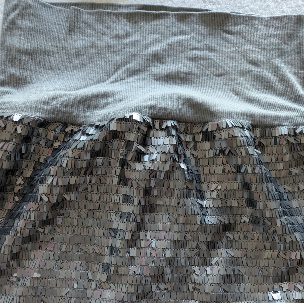 BEBE - Sequin A-line Mini Skirt - Small